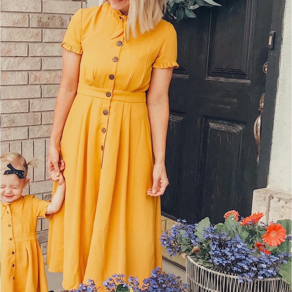 Ivy City Co Marigold Dress XS EUC